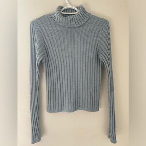 Classic Light Blue Turtleneck